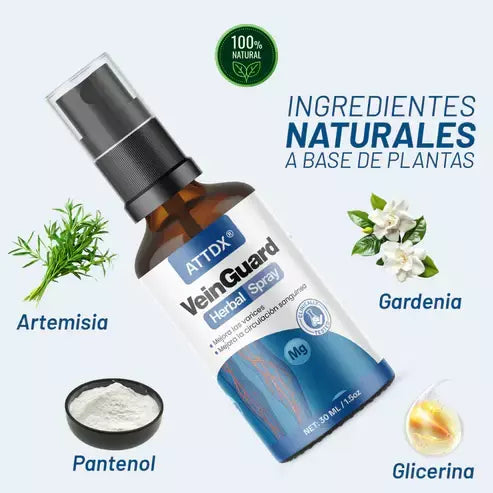 VEINGUARD Herbal Spray: Desinflama y Mejora la Circulación + ENVIO GRATIS